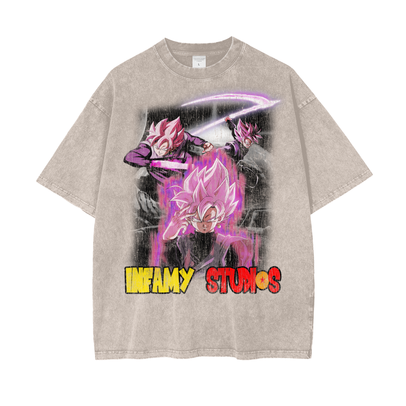 INFAMY Studios x Dragon Ball - Goku Black Vintage Tee