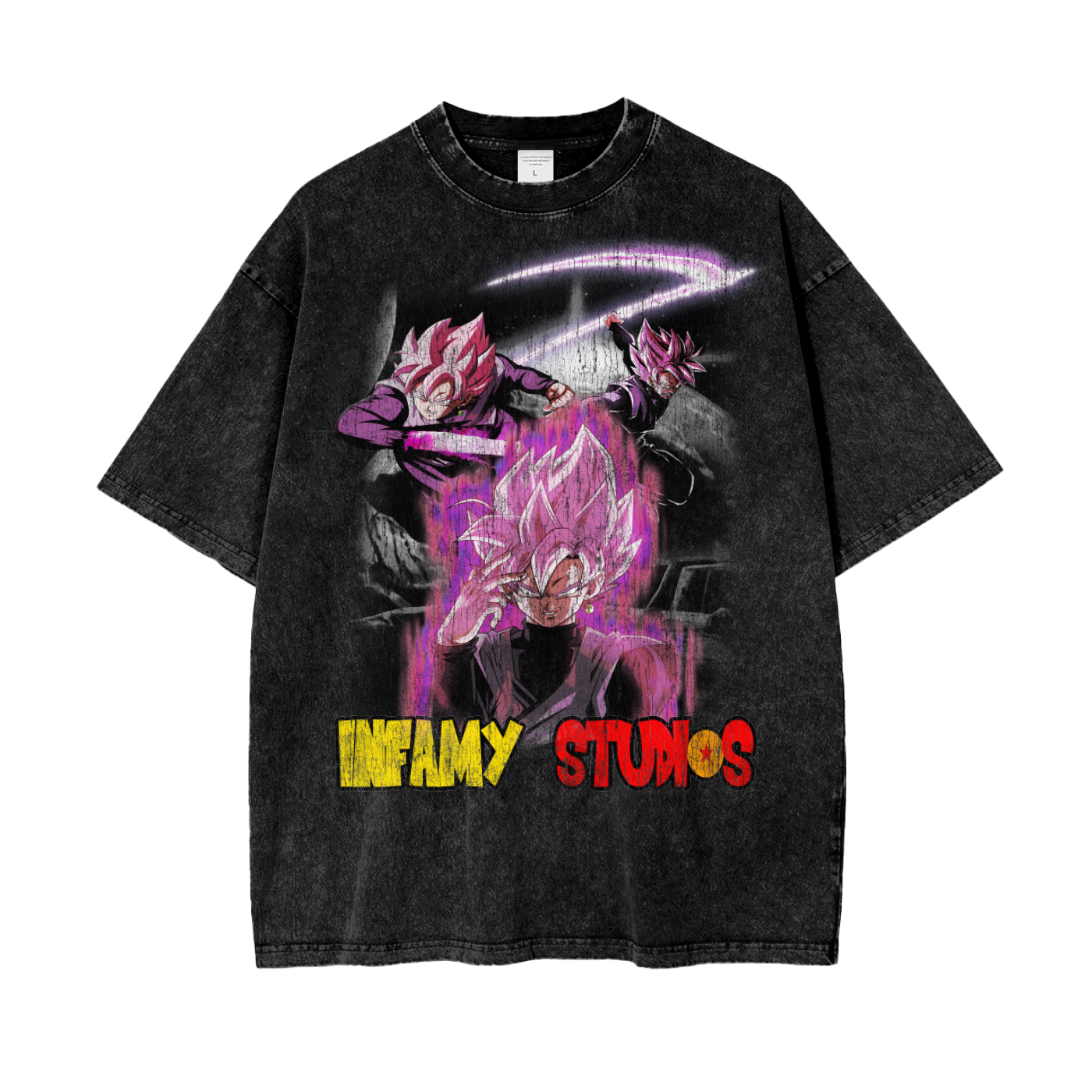 INFAMY Studios x Dragon Ball - Goku Black Vintage Tee